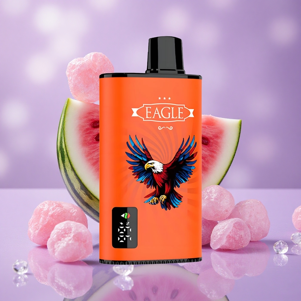 JNR EAGLE Smart 23000 Puffs Dưa Hấu Kẹo Bong Bóng Màn Hình Kỹ Thuật Số Pin 750mAh