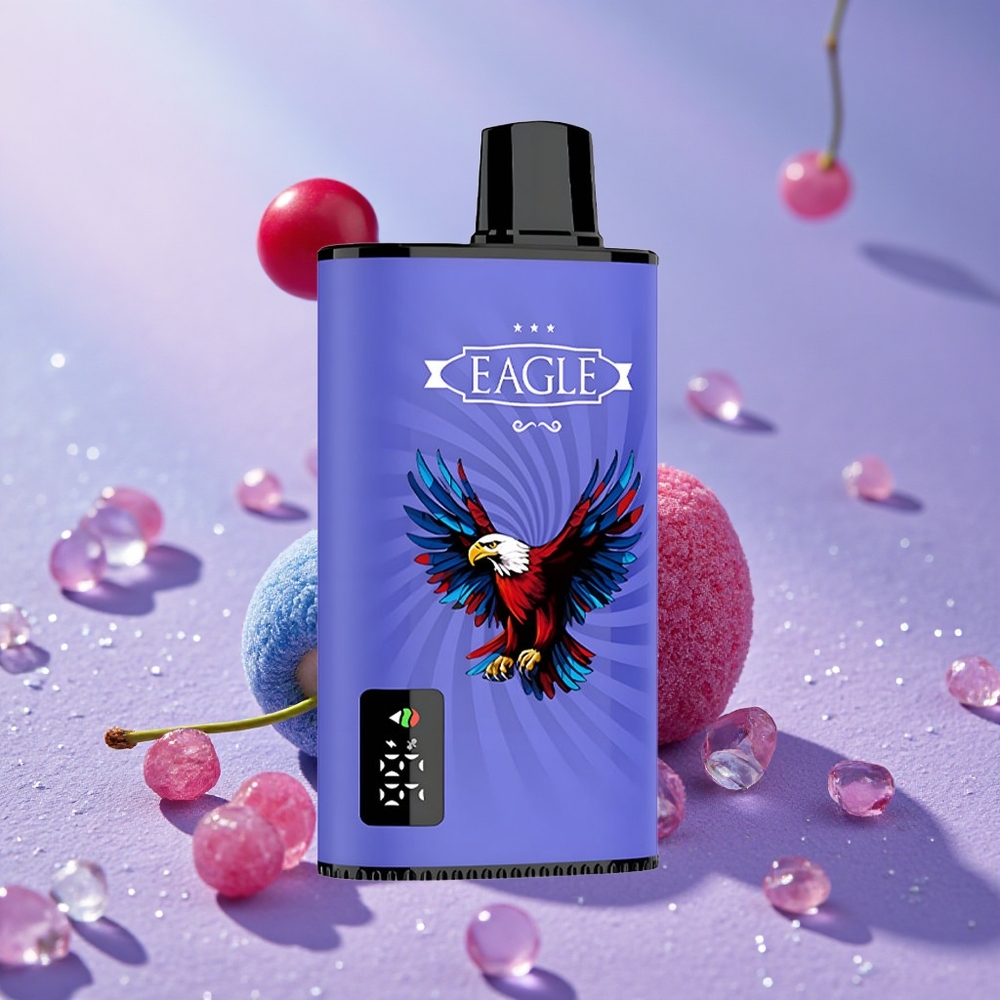 JNR EAGLE Smart 23000 Puffs Mâm Xanh Cherry Màn Hình Kỹ Thuật Số Cổng Sạc Type-C