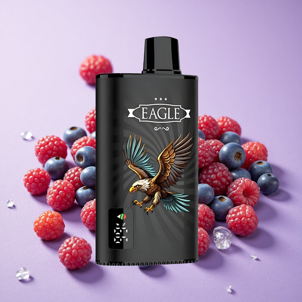 JNR EAGLE Smart 23000 Puffs Vape dùng một lần Quả Mọng Hỗn Hợp Màn Hình Kỹ Thuật Số Pin 750mAh