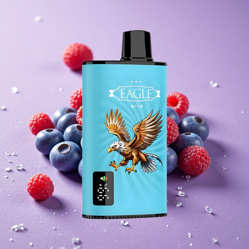 JNR EAGLE Smart 23000 Puffs Vape dùng một lần Việt Quất Chua Phúc Bồn Tử Màn Hình Kỹ Thuật Số Pin 750mAh