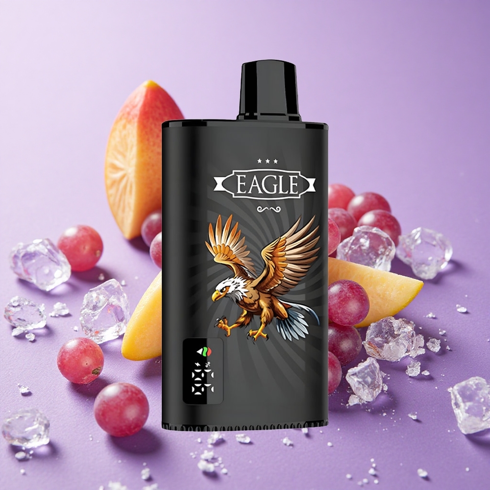 JNR EAGLE Smart 23000 Puffs Vape dùng một lần Xoài Đen Đá Màn Hình Kỹ Thuật Số Pin 750mAh