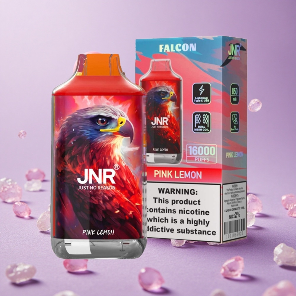 JNR Falcon 16000 Puffs Chanh Hồng Pin 850 mAh Dung Lượng 22ml