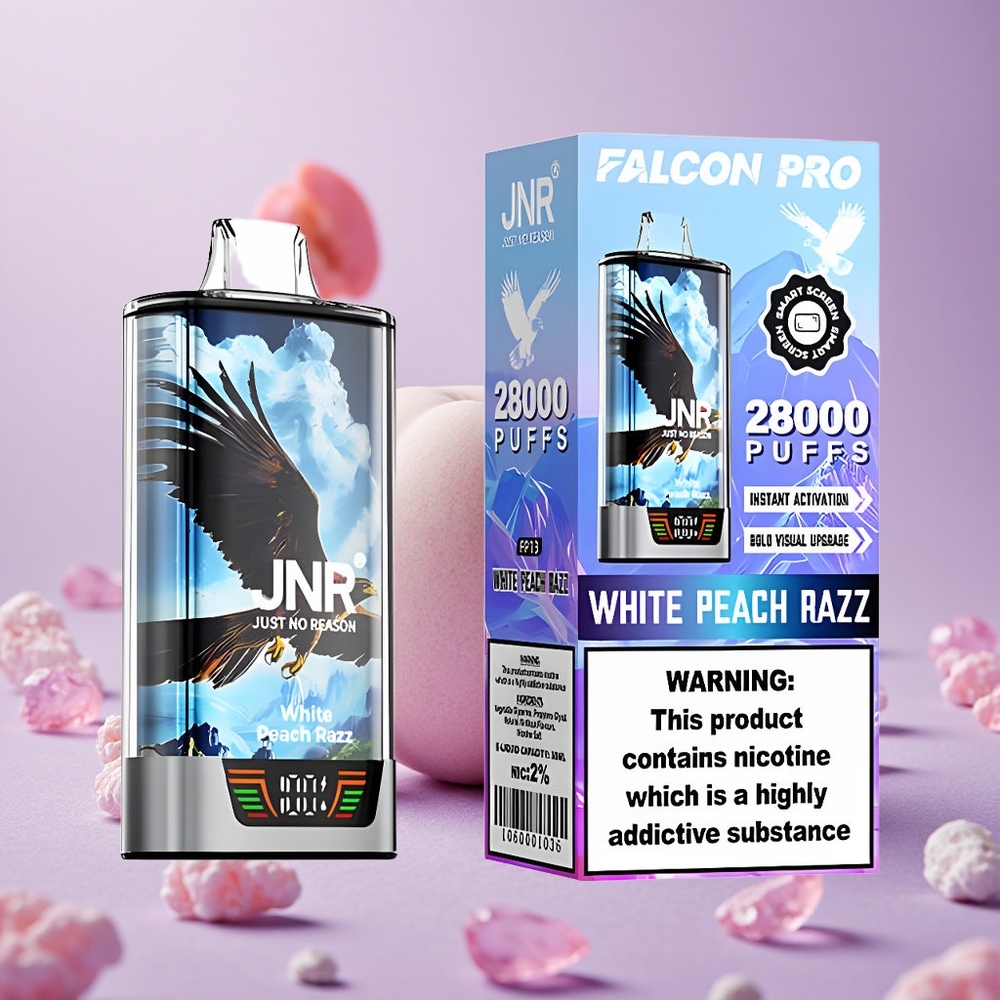 JNR Falcon Pro 28000 Đào Trắng Phúc Bồn Tử 30ml Dung Lượng Đầy 950mAh Pin