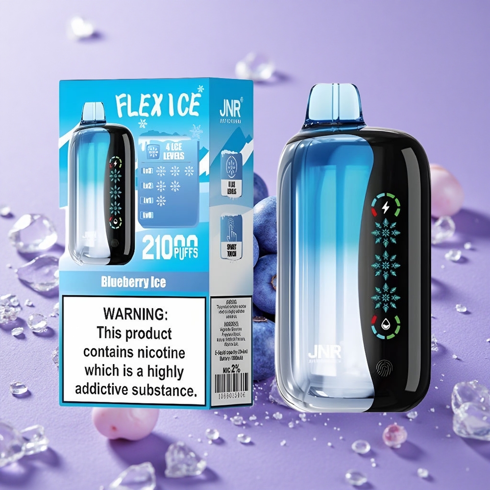 JNR Flex Ice 21000 Puffs Tinh Dầu 26ml Blueberry Ice Điều Chỉnh Độ Lạnh
