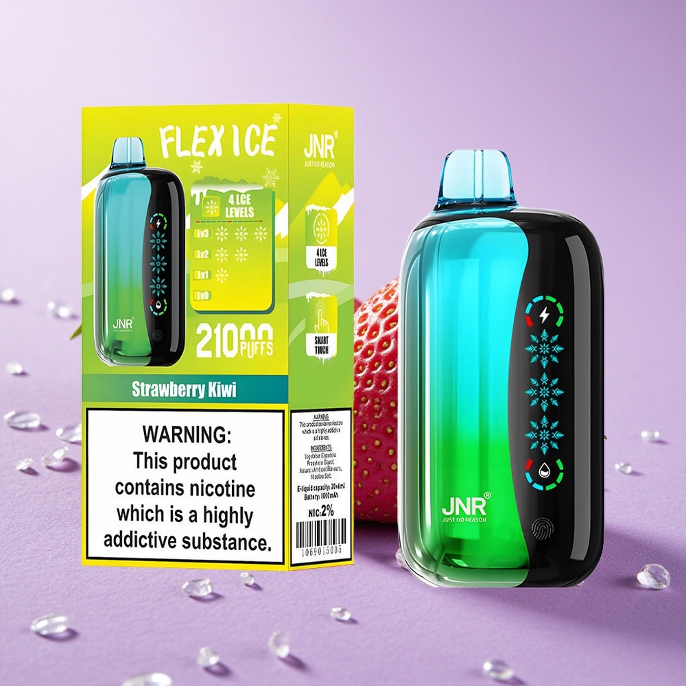 JNR Flex Ice 21000 Puffs Tinh Dầu 26ml Dâu Tây Kiwi