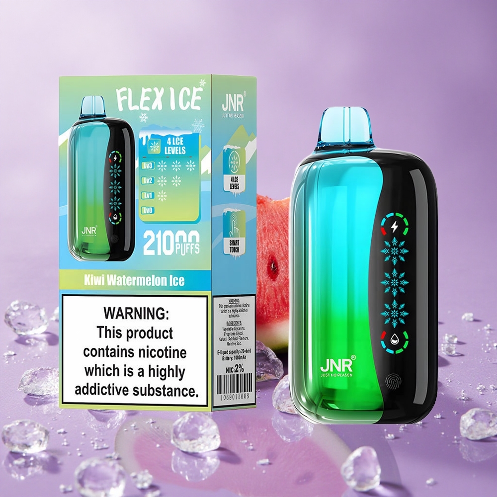 JNR Flex Ice 21000 Puffs Tinh Dầu 26ml Kiwi Dưa Hấu Đá