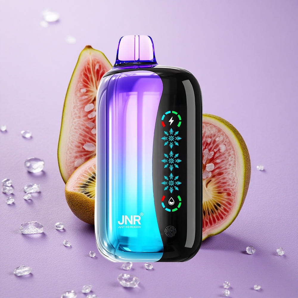 JNR Flex Ice 21000 Puffs Tinh Dầu Kiwi Chanh Dây Ổi Điều Chỉnh Độ Lạnh Màn Hình Cảm Ứng
