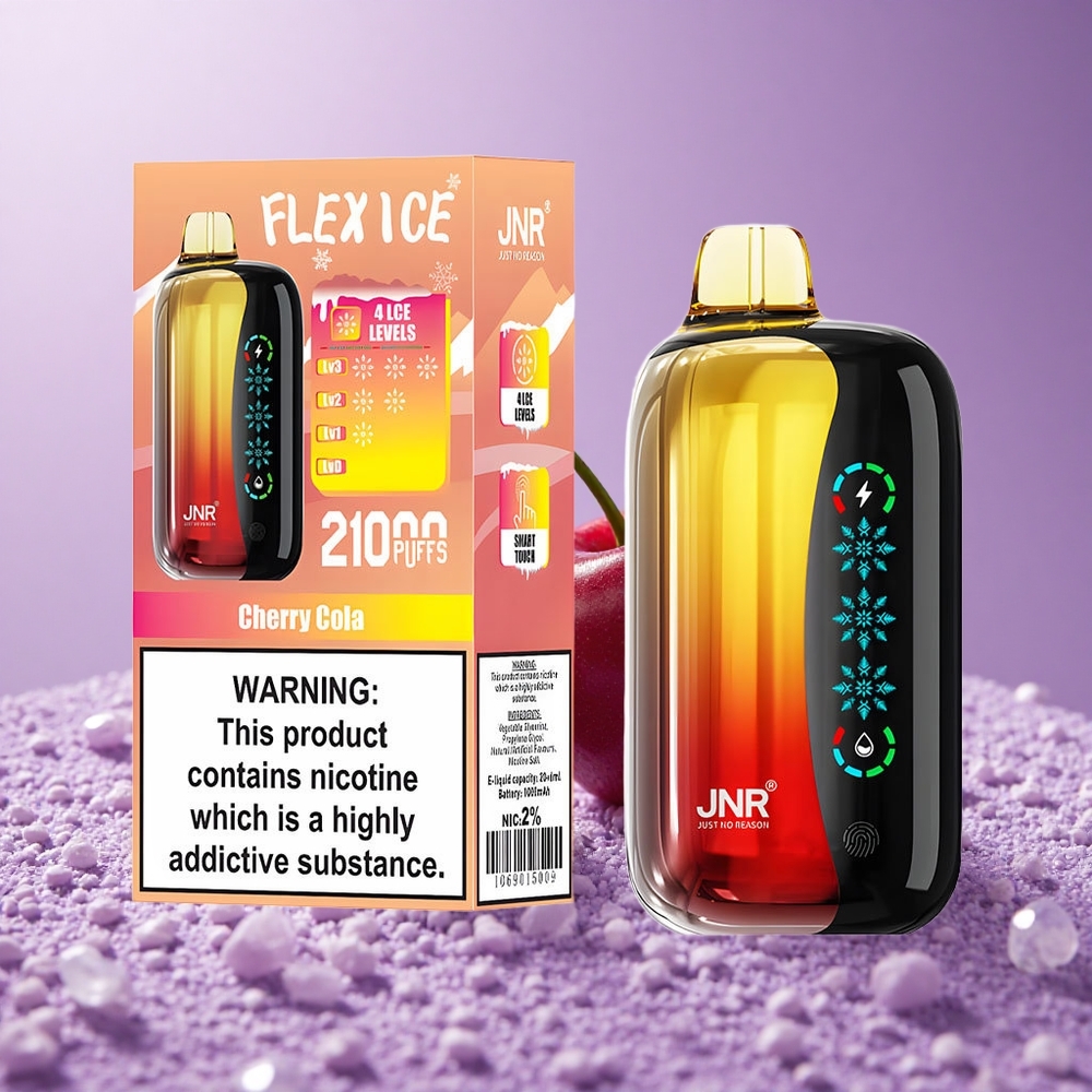 JNR Flex Ice 21000 Puffs Vape dùng một lần Cherry Cola Số Puffs Khoảng 21000 Dung Lượng Tinh Dầu 26ml