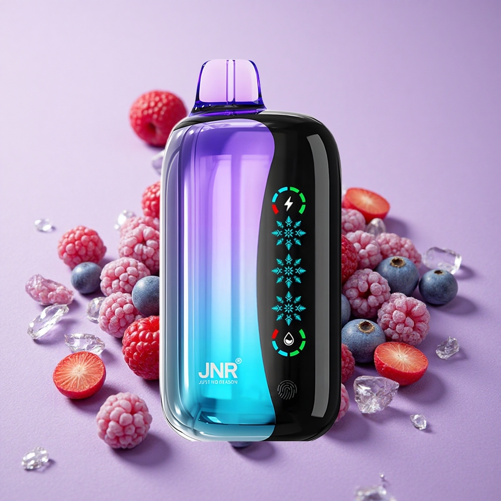 JNR Flex Ice 21000 Puffs Vape dùng một lần Mixed Berry Dâu Rừng Pha Lê Điều Chỉnh Độ Lạnh Pin 1000mAh
