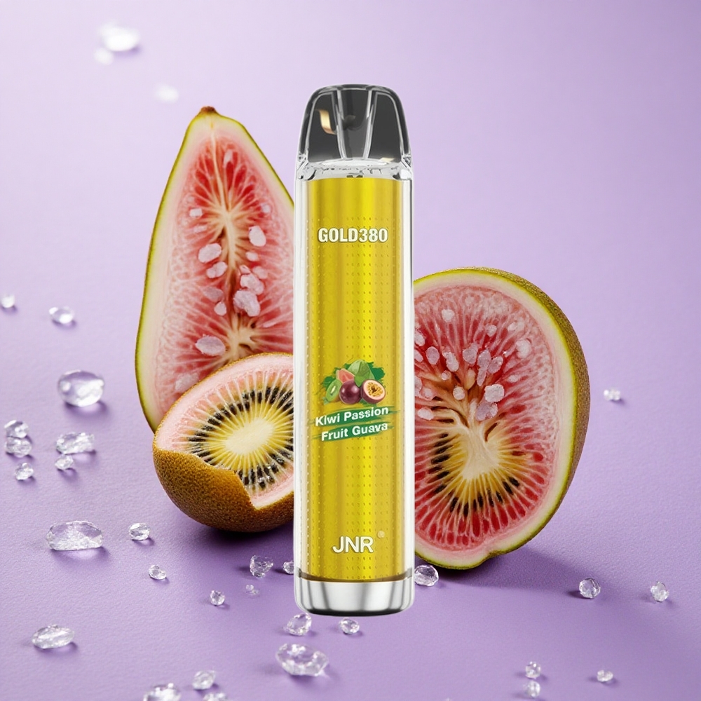 JNR Gold380 6000 Puffs Tinh Dầu 13ml Vape dùng một lần Kiwi Chanh Dây Ổi