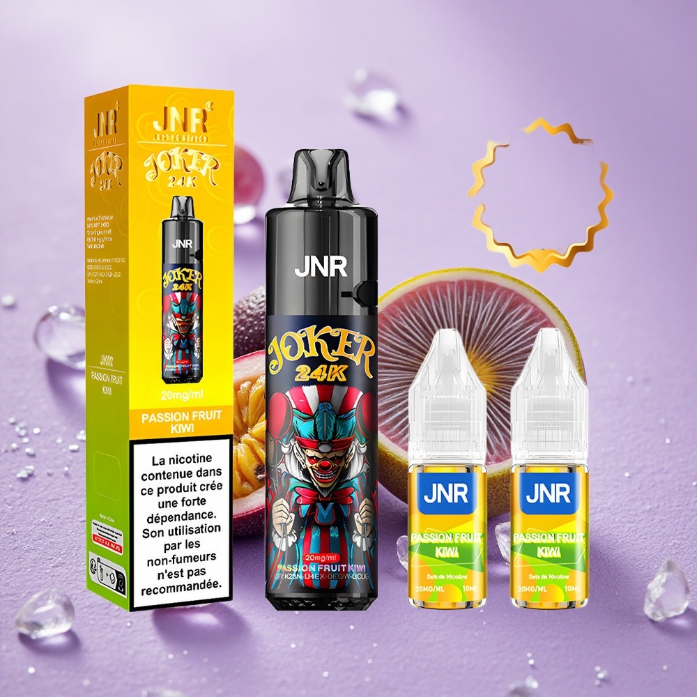 JNR Joker 24000 Puffs Đào Chanh Dây Thiết Kế Nạp Lại Bên Hông Pin 800mAh