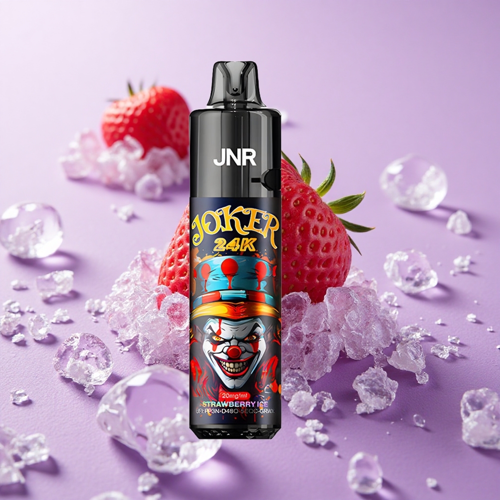 JNR Joker 24K Puffs Dâu Tây Đá Lạnh Pod 10ml Có Thể Nhìn Thấy Mức Dung Dịch
