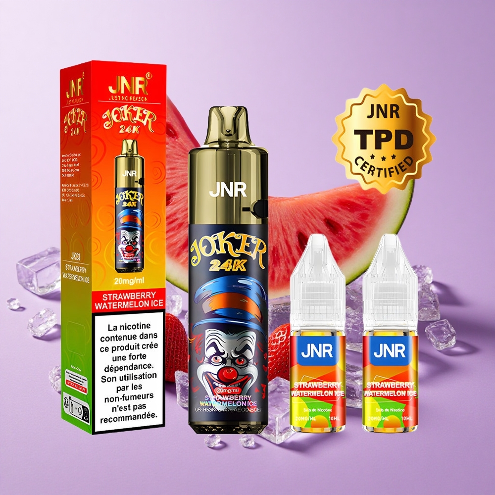 JNR Joker 24K Puffs Tinh Dâu Dưa Hấu Đá Bạc Hà Pin 800mAh