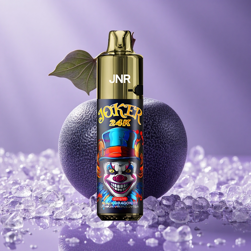 JNR Joker 24K Puffs Tinh Dầu Đen Rồng Lạnh Pod Thay Thế 10ml Pin 800mAh