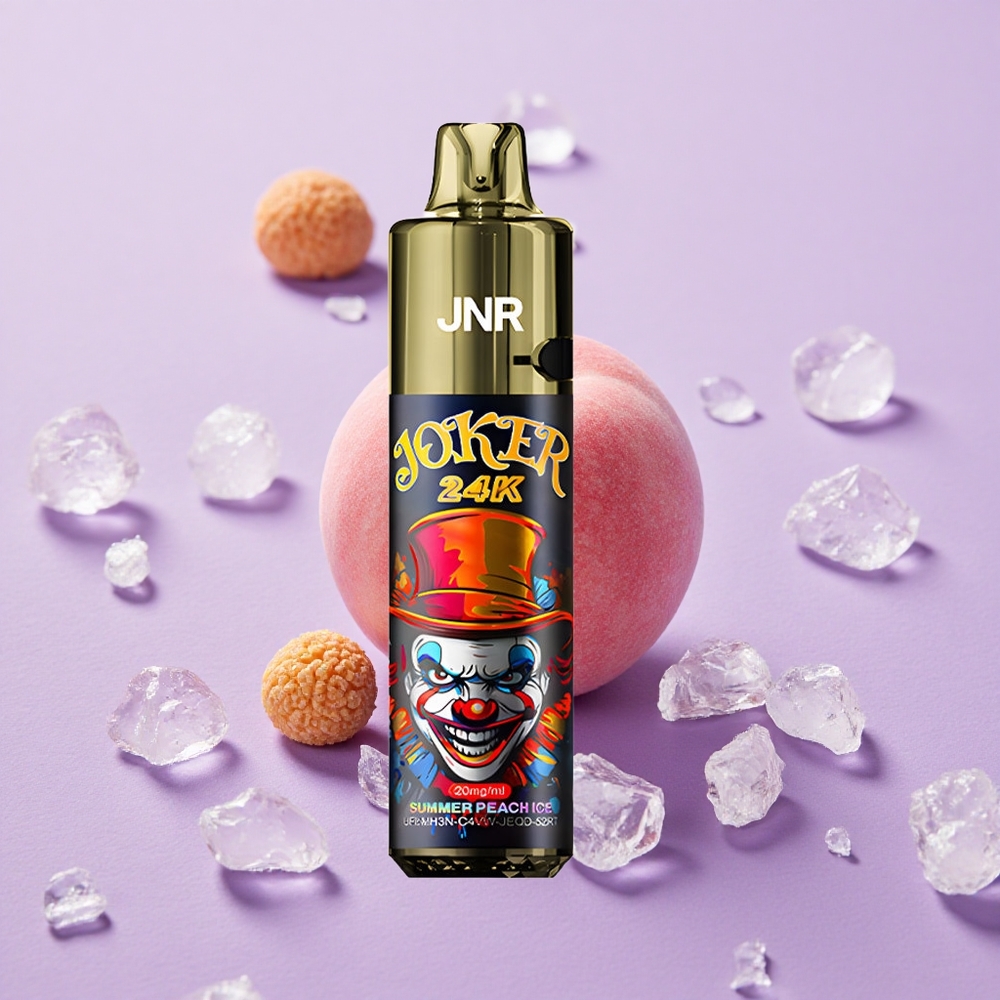 JNR Joker 24K Puffs Đào Đá Mùa Hè Pod Bơm Nạp Bên Hồng 800mAh