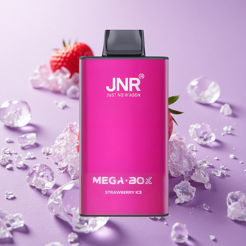 JNR Mega Box 25000 Puffs Dung Lượng Tinh Dầu 30ml Dâu Tây Đá