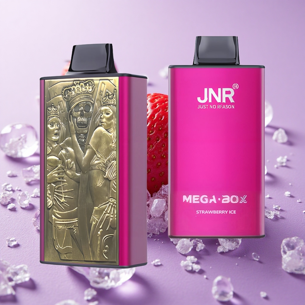 JNR Mega Box 25000 Puffs Dung Lượng Tinh Dầu 30ml Dâu Tây Đá