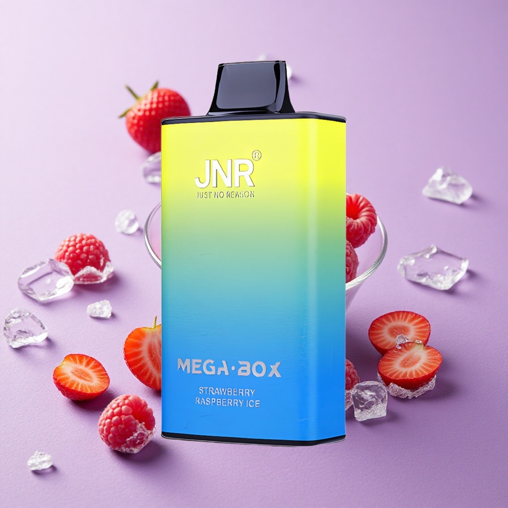 JNR Mega Box 25000 Puffs Dung Lượng Tinh Dầu 30ml Vape dùng một lần Dâu Tây Phúc Bồn Tử Đá