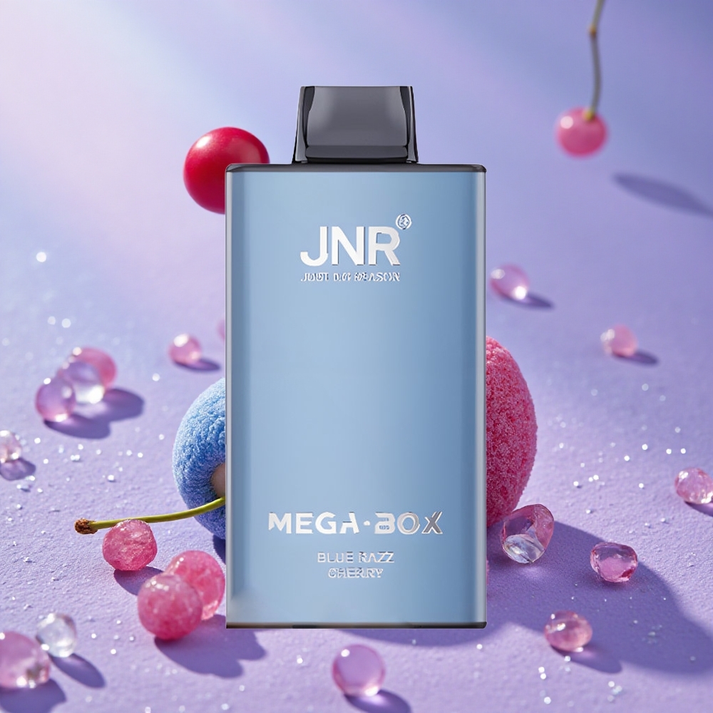 JNR Mega Box 25000 Puffs Tinh Dầu 30ml Vape dùng một lần Blue Razz Cherry Việt Quất Anh Đào