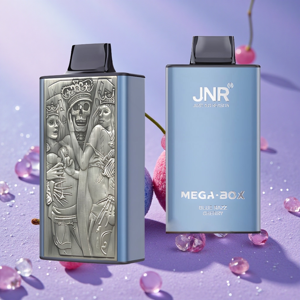 JNR Mega Box 25000 Puffs Tinh Dầu 30ml Vape dùng một lần Blue Razz Cherry Việt Quất Anh Đào