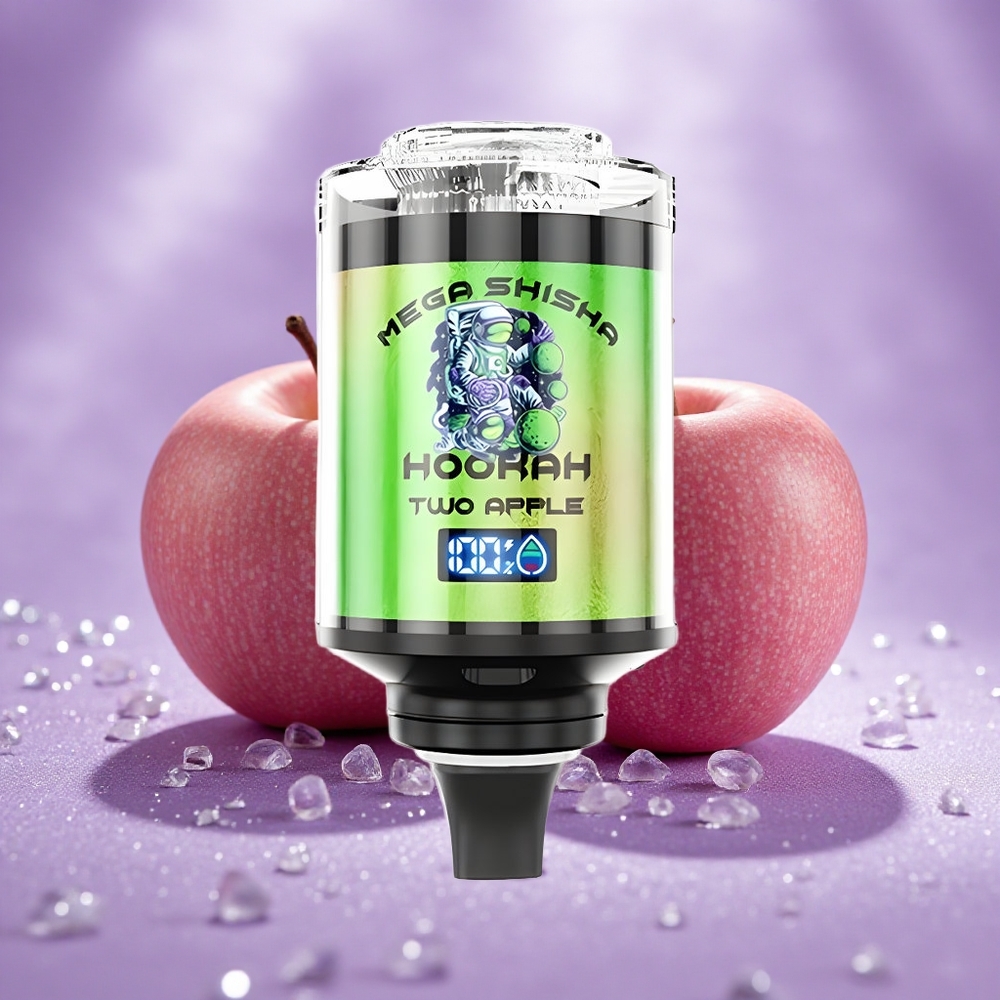 JNR Mega Shisha Hookah 100K Máy Tính Để Bàn Tương Thích Hai Táo với Pin Sạc 2200mAh và Dung Lượng Tinh Dầu 60ml