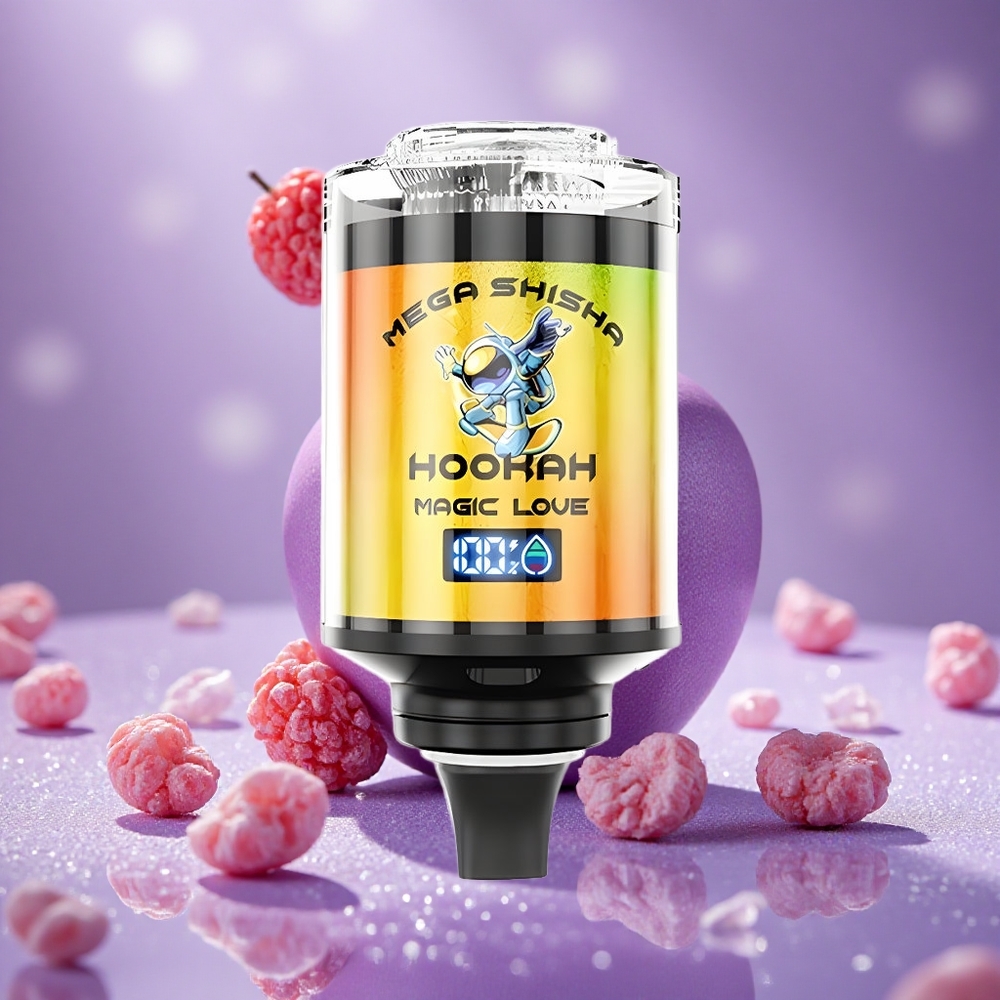 JNR Mega Shisha Hookah 100K Máy Tính Để Bàn Tương Thích Magic Love 60ml Dung Lượng Tinh Dầu 2200mAh Pin Sạc