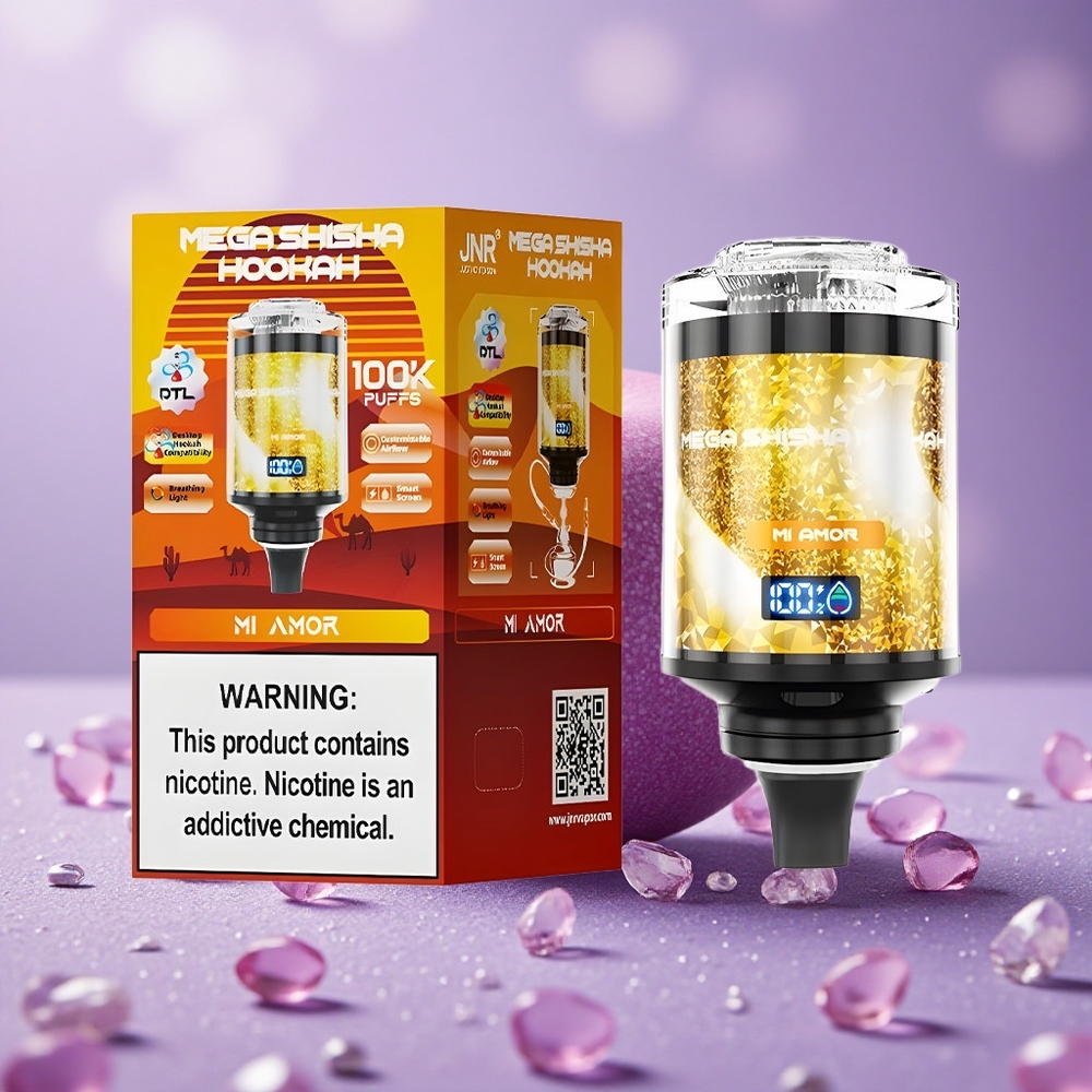 JNR Mega Shisha Hookah 100K Máy tính để bàn Tương thích Mi Amor Pin 2200mAh