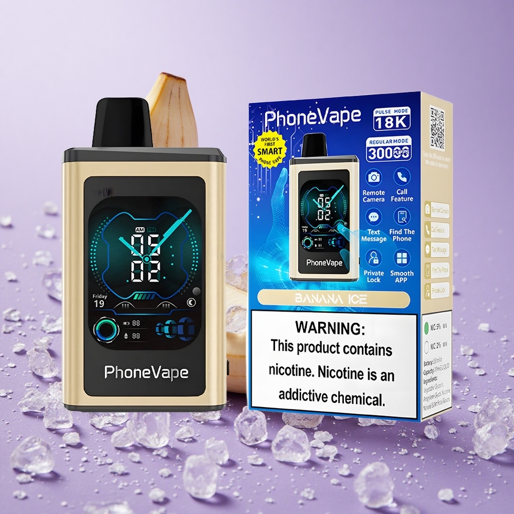 JNR PhoneVape 30000 Hit Thuốc Lá Điện Tử Sạc Type-C 850mAh Chuối Lạnh