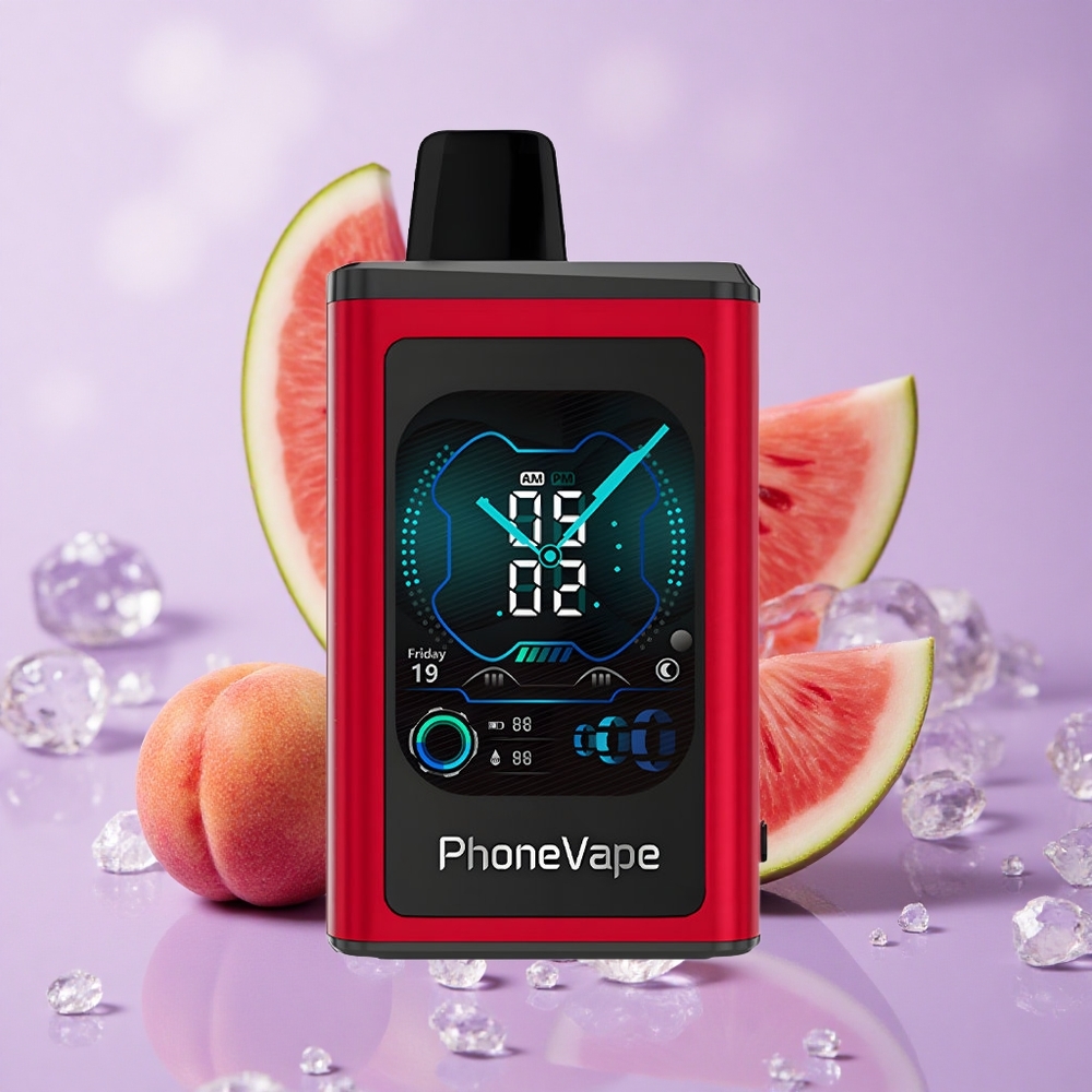 JNR PhoneVape 30000 Puffs Đào Xoài Dưa Hấu Pin 850mAh Sạc Type-C Màn Hình Đầy Đủ