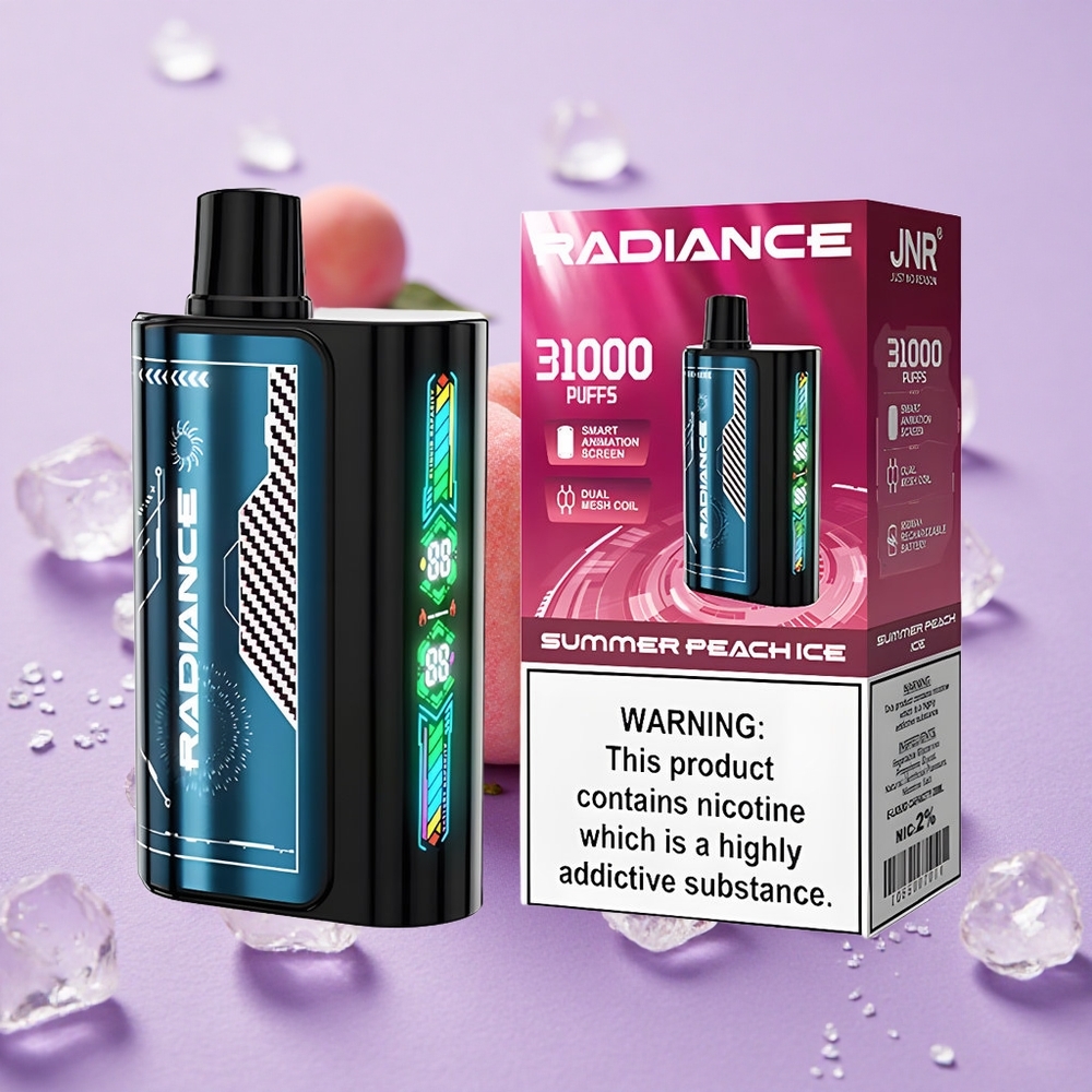 JNR Radiance 31000 Puffs Màn Hình Thông Minh Đào Đá Mùa Hè