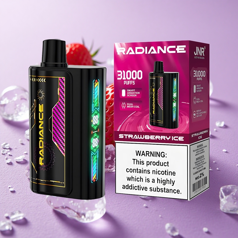 JNR Radiance 31000 Puffs Tinh Dầu 28ml Dâu Tây Lạnh