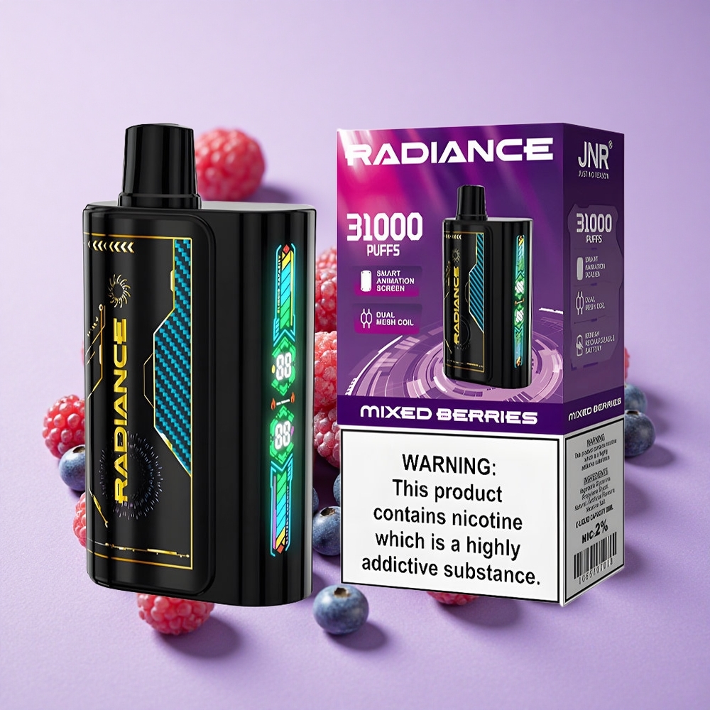 JNR Radiance 31000 Puffs Tinh Dầu 28ml Hỗn Hợp Quả Mọng