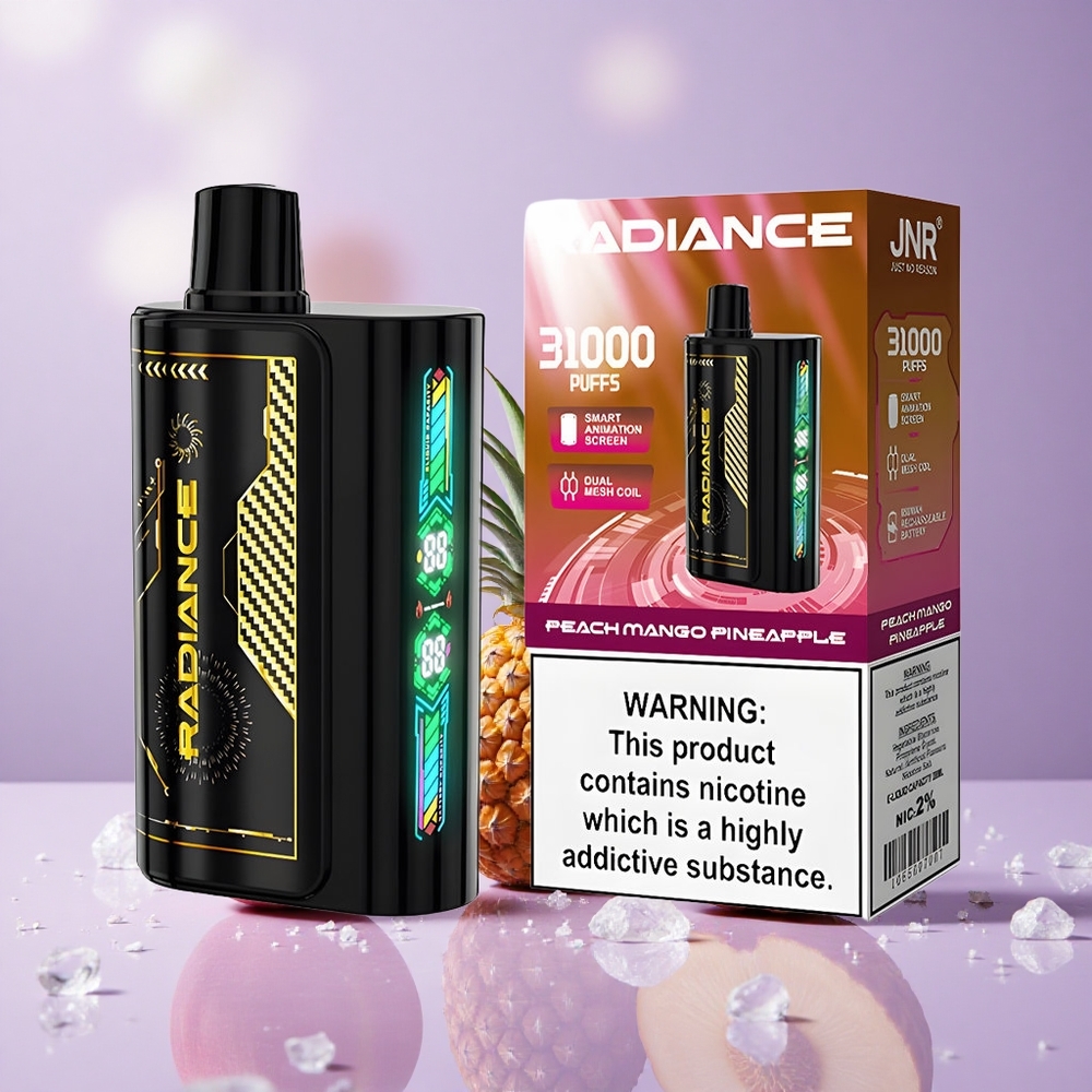 JNR Radiance 31000 Puffs Tinh Dầu 28ml Đào Xoài Dứa