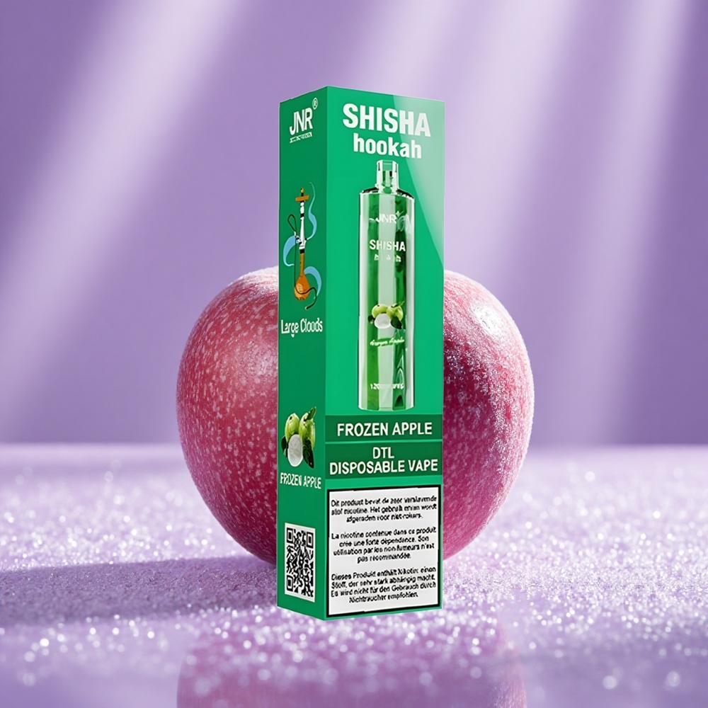 JNR Shisha Hookah 12000 Puffs Táo Đông Lạnh Pin 750mAh Dung Lượng Tinh Dầu 24ml