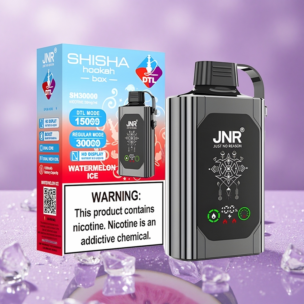 JNR Shisha Hookah Box 20500 Puffs Dưa Hấu Đá Màn Hình HD Pin 1000mAh