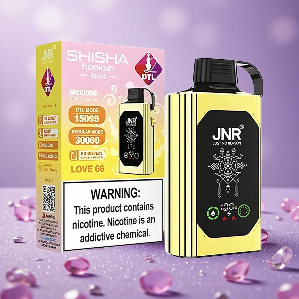 JNR Shisha Hookah Box 20500 Puffs Màn Hình HD Pin 1000mAh Tình Yêu 66