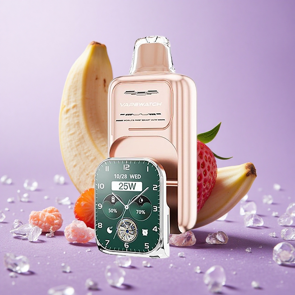 JNR Vape Watch 30000 Puffs Dâu Chuối Dung Lượng Pin 1000mAh Dung Tích Tinh Dầu 19mL