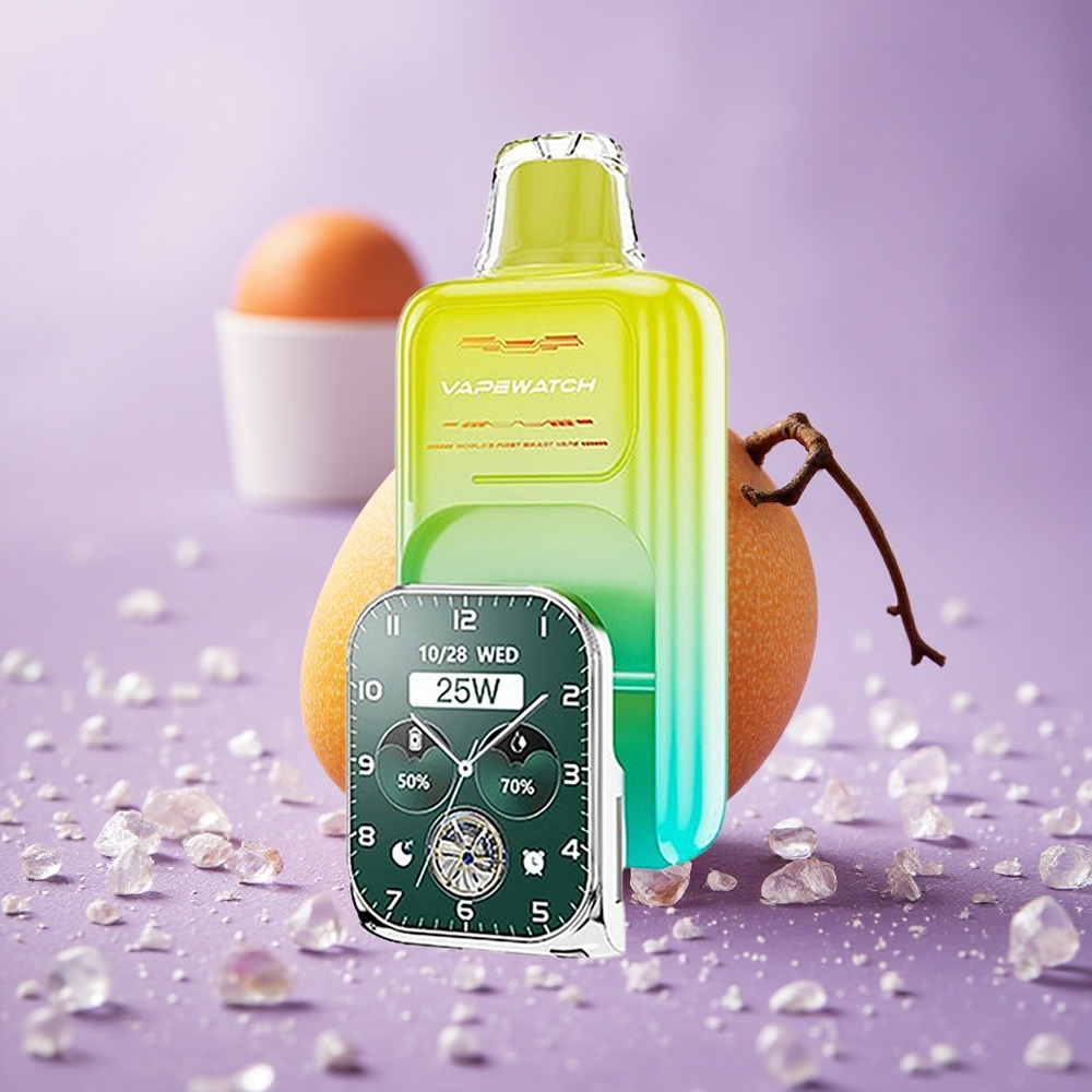 JNR Vape Watch 30000 Puffs Dung Lượng Pin 1000mAh Xoài Cam Dùng Một Lần