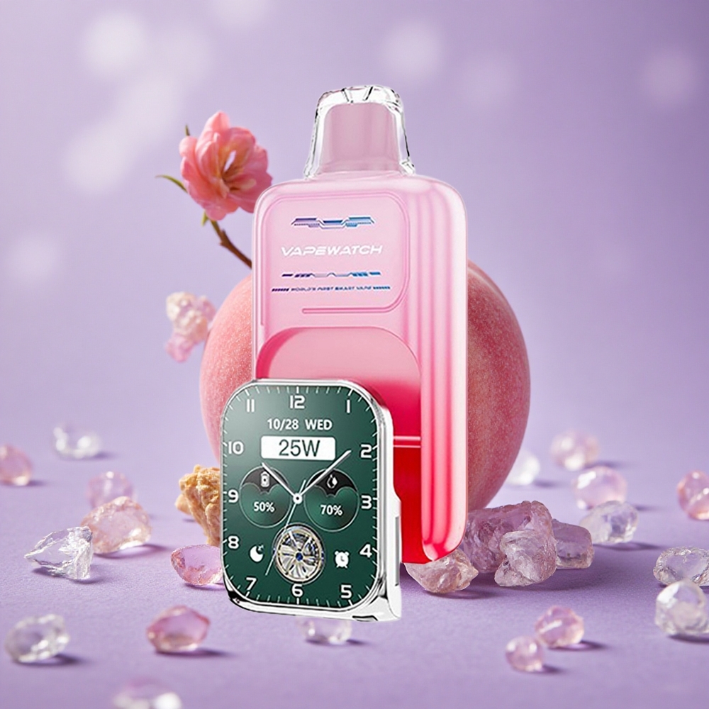 JNR Vape Watch 30000 Puffs Dung Lượng Pin 1000mAh Đào Georgia