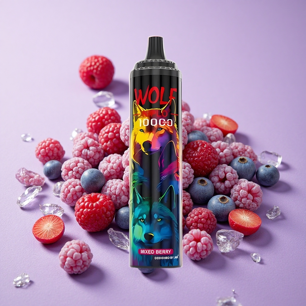 JNR Wolf Niplo 10000 Puffs Mixed Berry Dung Lượng Pin 650mAh Dung Tích Tinh Dầu 20ml