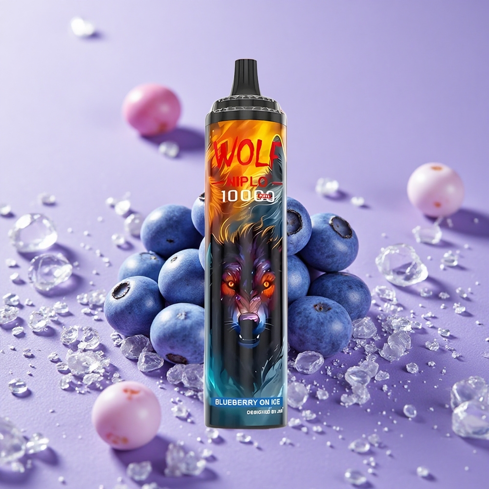 JNR Wolf Niplo 10000 Puffs Việt Quất Đá Lạnh Pin 650mAh Dung Lượng 20ml