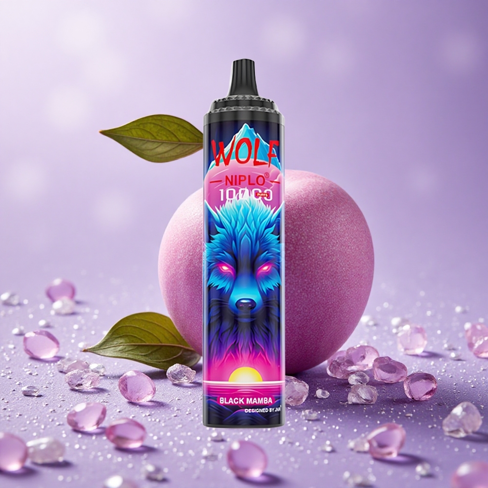 JNR Wolf Niplo 10000 Puffs Đen Mamba Pin 650mAh Dung Lượng 20ml