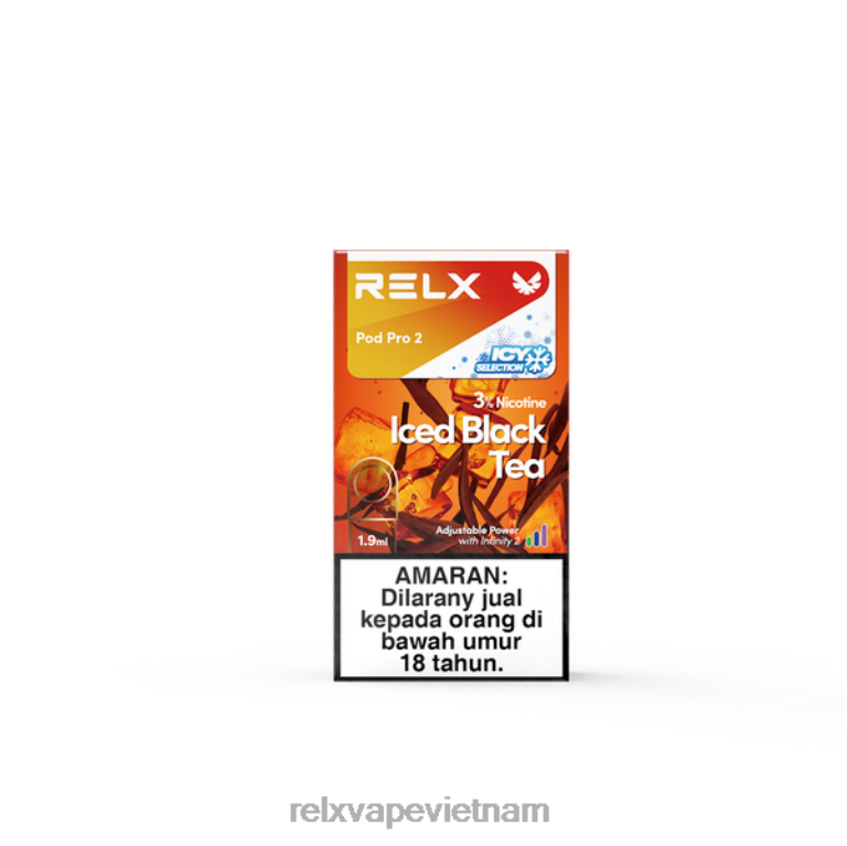 022TP112 RELX pod pro 2 - 3 pod trà đen đá RELX vape disposable