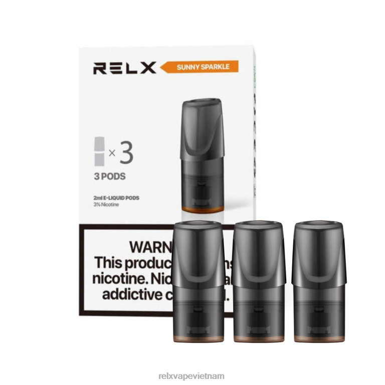 022TP131 RELX Classic vỏ quả soda màu cam lấp lánh đầy nắng RELX vape shop
