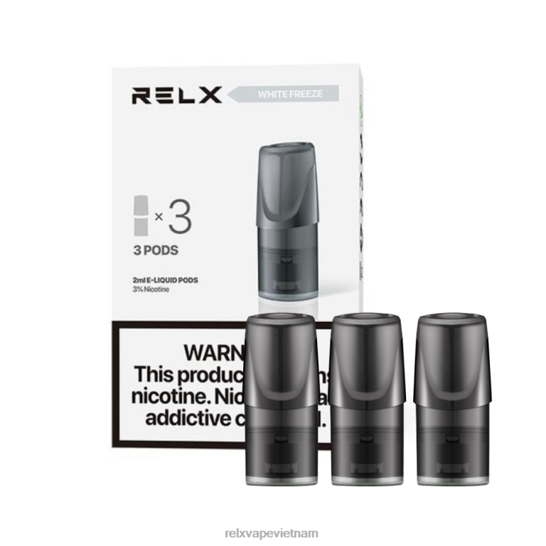 022TP134 RELX Classic vỏ quả bùn trắng đóng băng vape RELX giá