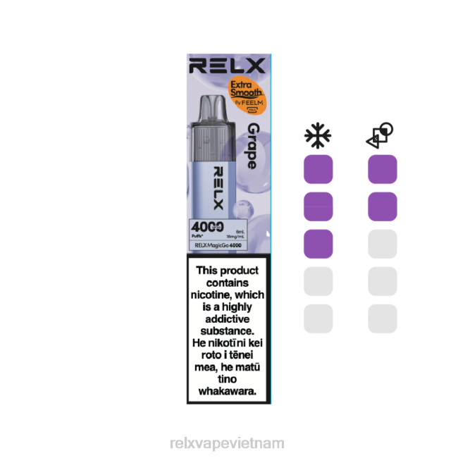 RELX Vietnam Price - RELX MagicGo 4000 vape dùng một lần quả nho J8H866