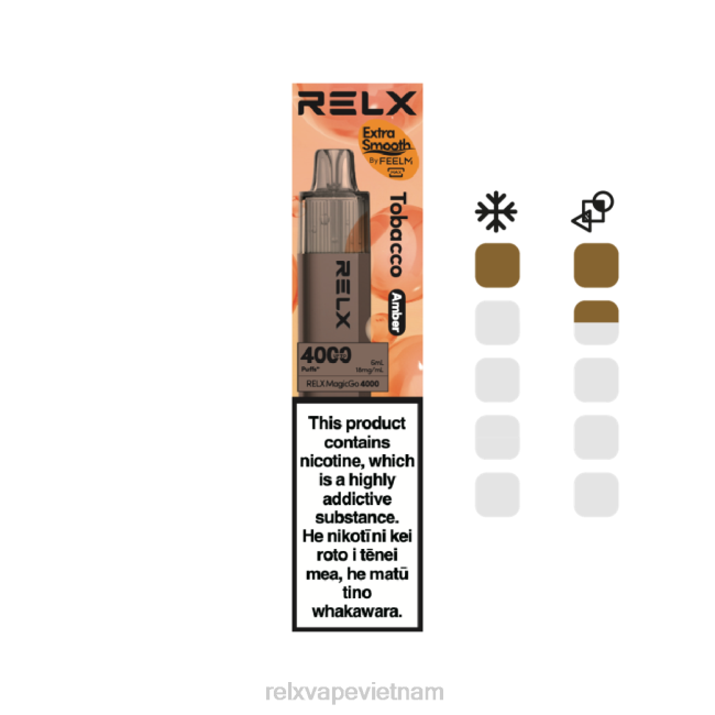 RELX Vietnam - RELX MagicGo 4000 vape dùng một lần thuốc lá (hổ phách) J8H865